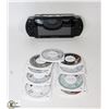 Image 1 : PSP CONSOLE WITH 9 GAMES, HARD CASE - NO CORDS.