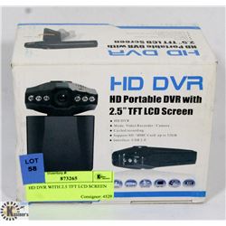 HD DVR WITH 2.5 TFT LCD SCREEN