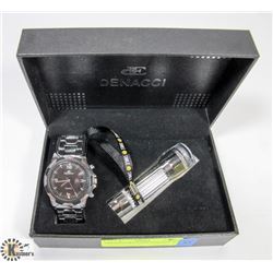DENACCCI WATCH/FLASHLIGHT SET.