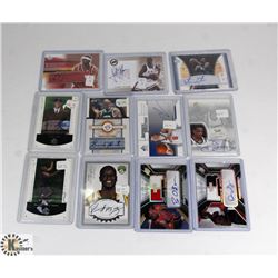 LOT OF 11 AUTHENTIC AUTOGRAPHED NBA BASKETBALL