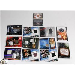 LOT OF 12 COLLECTOR HOLLYWOOD INSERT CARDS WITH