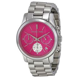 NEW MICHAEL KORS RUNWAY TRIPLE CHRONO PINK DIAL