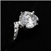 Image 7 : 84) 10K WHITE GOLD DIAMOND RING,