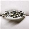 Image 1 : 85) 14K WHITE GOLD YELLOW DIAMOND RING,