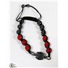 Image 1 : HARLEY DAVIDSON RED COLOR BEADED BRACELET