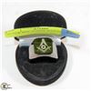 Image 1 : BLACK SIZE 14 FREE MASONS RING