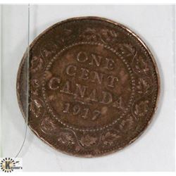 1917 CANADIAN LARGE PENNY.