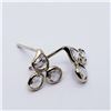 Image 5 : 66) 14K YELLOW GOLD MULTI STONE DIAMOND EARRINGS,