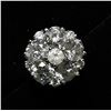 Image 7 : 64) 10K WHITE GOLD DIAMOND RING,