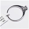 Image 5 : 55) 14K WHITE GOLD DIAMOND SOLITAIRE RING,