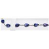 Image 2 : 33) 14K WHITE GOLD TANZANITE BRACELET,