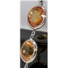 Image 3 : 11) 14K WHITE GOLD SAPPHIRE AND DIAMOND NECKLACE,