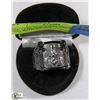 Image 1 : SIZE 14 BLACK STEEL FREE MASONS RING WITH SILVER