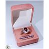 Image 1 : .925 SILVER LADIES RUBY RING, SIZE 6.5.