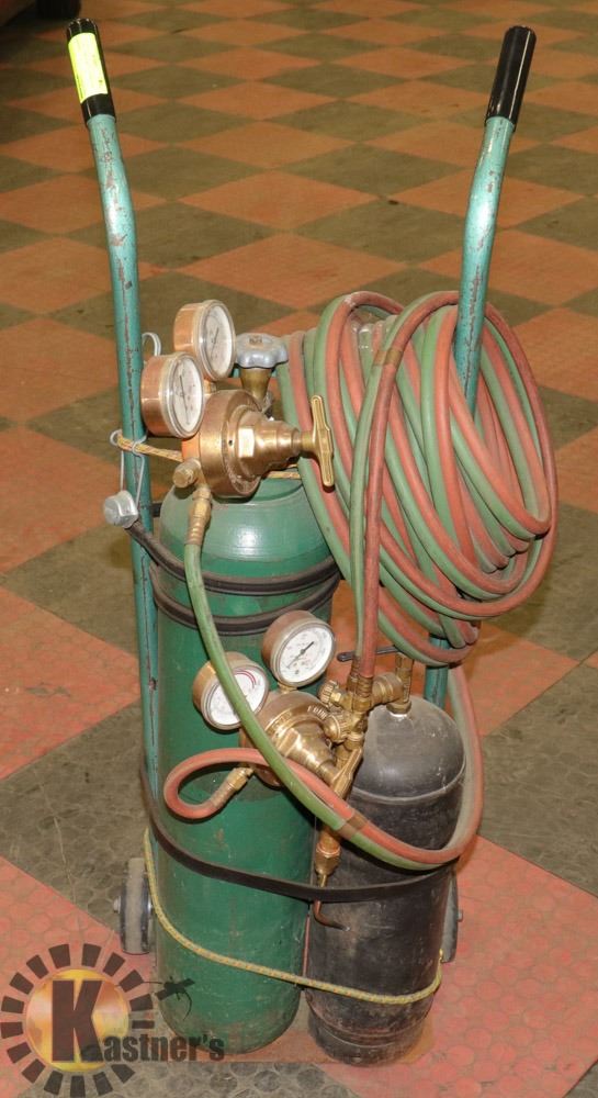 CUTTING TORCH WITH TANKS AND CARRIER - Kastner Auctions