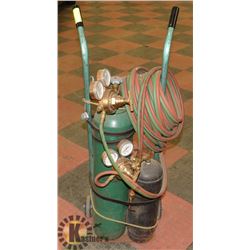 CUTTING TORCH WITH TANKS AND CARRIER
