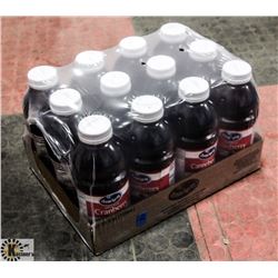 CASE W/ 12- 739ML BOTTLES OF OCEAN SPRAY CRANBERRY
