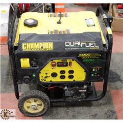 CHAMPION 4000W GENERATOR.