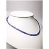 Image 2 : 62) 17" PURPLE SAPPHIRE BEADED NECKLACE WITH