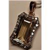 Image 2 : 53) 14K ROSE GOLD ZULTANITE AND DIAMOND PENDANT,