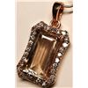 Image 3 : 53) 14K ROSE GOLD ZULTANITE AND DIAMOND PENDANT,