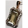 Image 4 : 53) 14K ROSE GOLD ZULTANITE AND DIAMOND PENDANT,