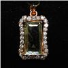 Image 5 : 53) 14K ROSE GOLD ZULTANITE AND DIAMOND PENDANT,