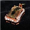Image 6 : 53) 14K ROSE GOLD ZULTANITE AND DIAMOND PENDANT,