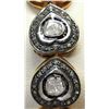 Image 3 : 46) GILT SILVER DIAMOND SET BRACELET,