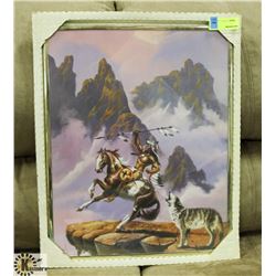 FRAMED NATIVE PICTURE