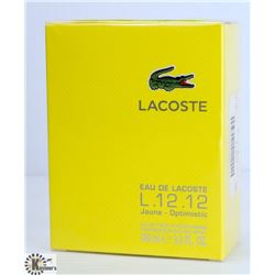 MENS L. 12. 12. BY LACOSTE 100ML COLOGNE.