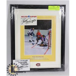 YVAN COURNOYER GUARANTEED AUTHENTIC AUTOGRAPH