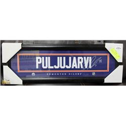 EDMONTON OILERS PULJJARVI FRAMED WALL ART