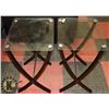 Image 1 : LOT OF 2 SIDE TABLES, 20"X16"X24.5".