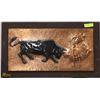 Image 1 : COPPER MATADOR SCENE PICTURE 28" X 16"
