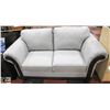 Image 1 : 71" LIGHT GREY FABRIC OVERSIZED LOVE SEAT