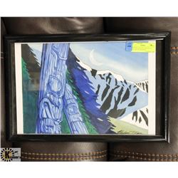 ORIGINAL PAINTING BY KALUM DAN - BIO IN THE BACK.