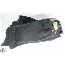 LOT OF 4 BLACK FASHION WINTER SCARVES