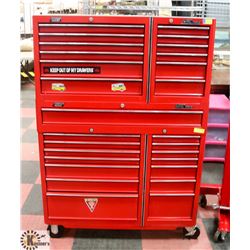 HEAVY DUTY MAC TOOLS 2PC TOOL CABINET.