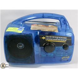 FREE PLAY SELF POWERED RADIO-WIND UP AND WATER