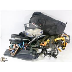 BOX WITH ICE CLEATS, AND MORE