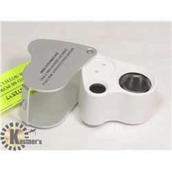 DUAL 20 AND 60 POWER JEWELLERS MAGNIFIER WITH LED