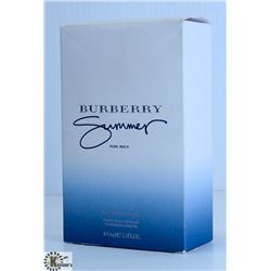 MENS SUMMER BY BURBERRY 100ML COLOGNE.
