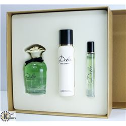 WOMANS DOLCE 3PC SET WITH 75ML PERFUME BODY LOTION