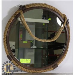RUSTIC-STYLE ROPED & METAL CIRCULAR