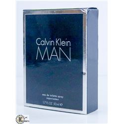 MENS "MAN" BY CLAVIN KLEIN 50ML COLOGNE.