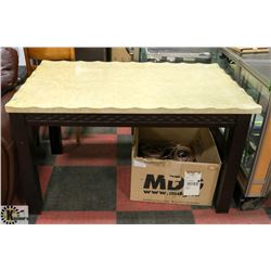 FAUX STONE TOP KITCHEN TABLE-DAMAGE TO THE TOP