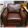 Image 1 : 40" BROWN LEATHERETTE ARM CHAIR