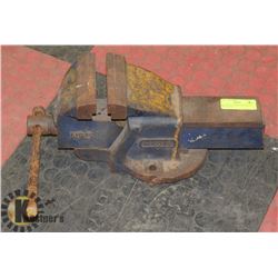 RECORD #5, 5 INCH HEAVY DUTY BENCH VISE,