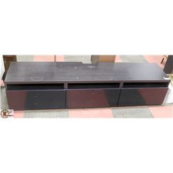 IKEA BESTA TV BENCH WITH 3 SELF CLOSING DRAWERS,